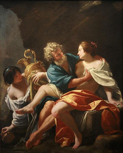 Simon Vouet Loth and his daughters, Simon Vouet Germany oil painting art